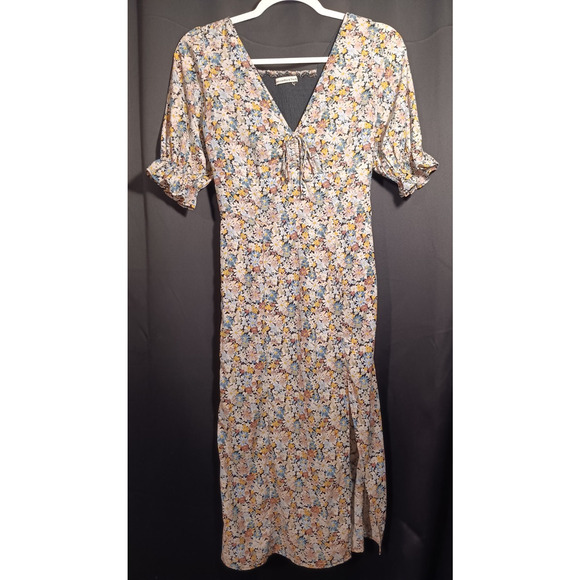 Abercrombie & Fitch Dresses & Skirts - Abercrombie Fitch Floral Ruffle Midi Dress XXS Spring Easter Cottage Feminine